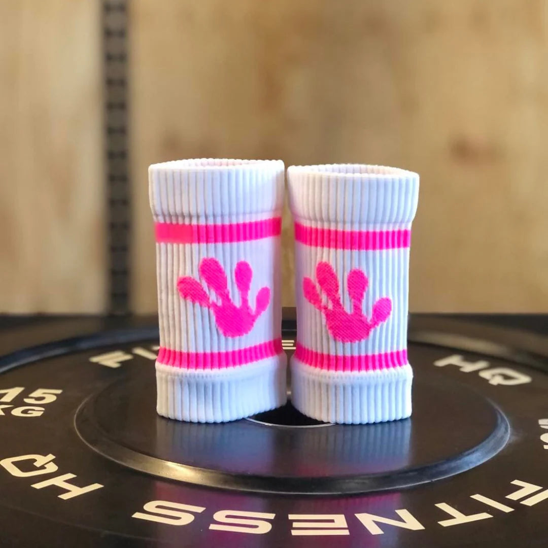 Frog Sweatbands - Rose/Blanc