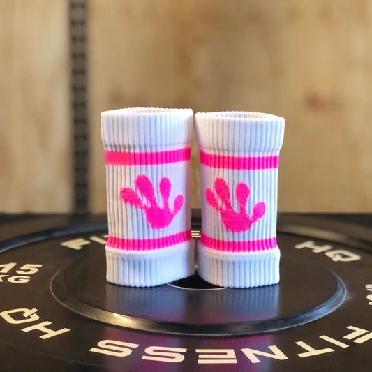 Frog Sweatbands - Rose/Blanc