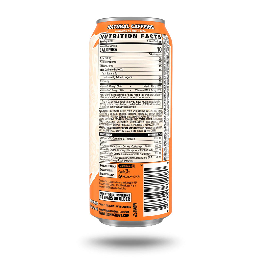 Ghost Boisson énergisante - Orange/Crème