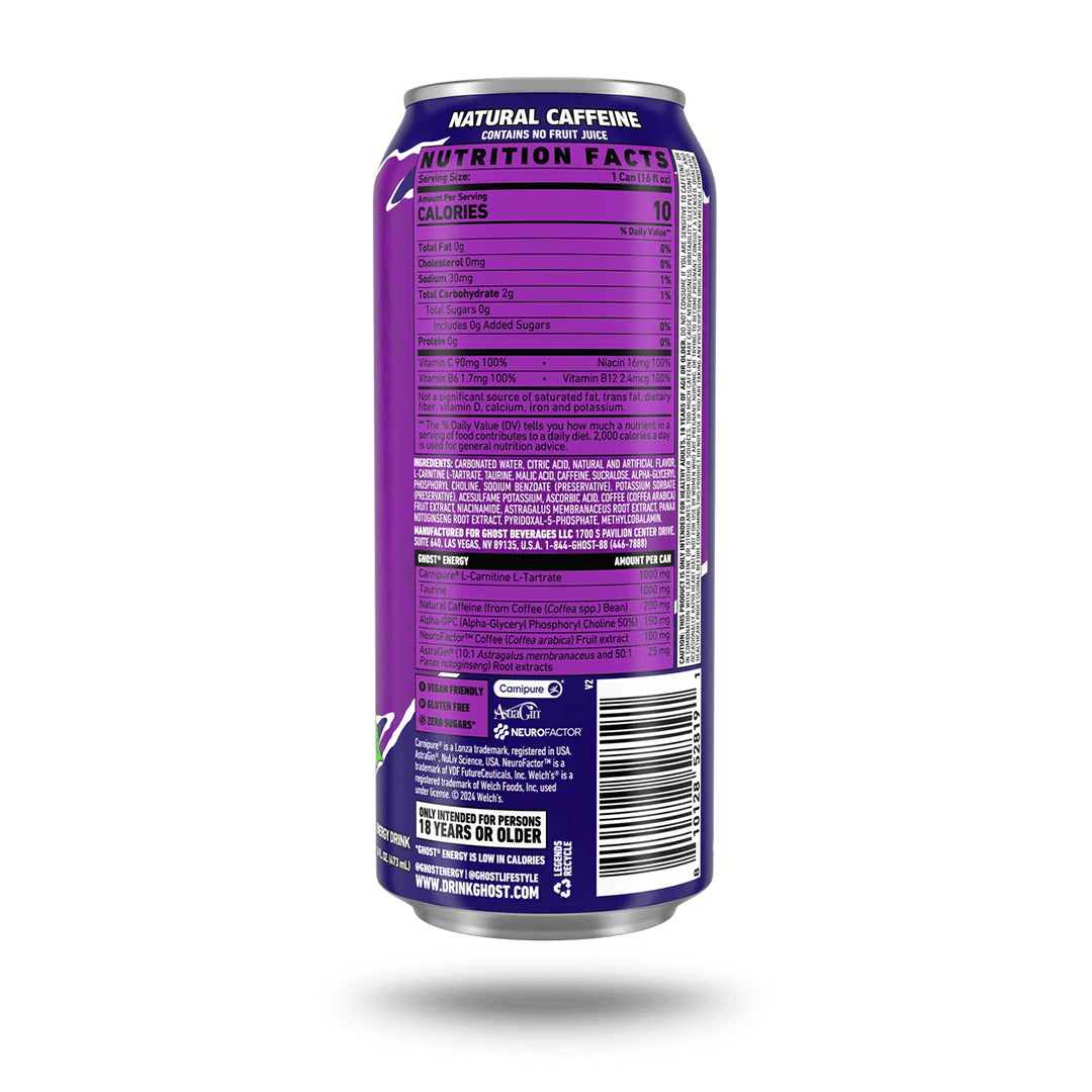Ghost - Boisson énergisante - Raisin