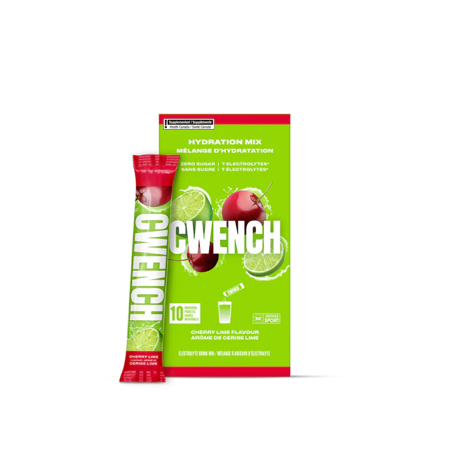Cwench - Mélange d'hydratation Cerise/Lime - 10 sachets