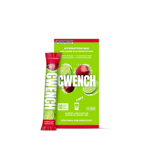 Cwench - Mélange d'hydratation Cerise/Lime - 10 sachets